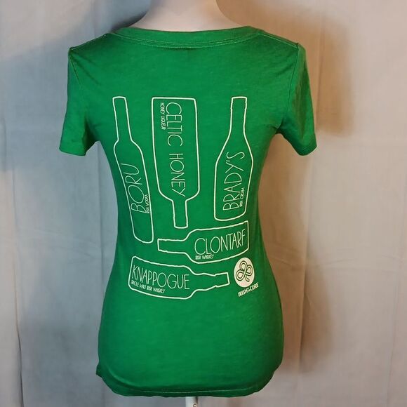 Kiss Me I'm Irish Women's V-neck Tee - Picture 3 of 5